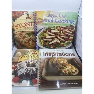 *Pampered Chef Lot Of 4  Cookbooks Main Dishes Casual Cooking. Vintage